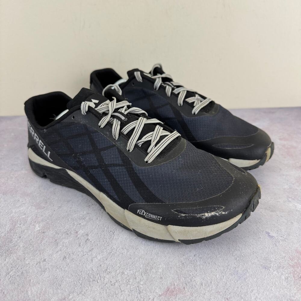 Merrell Bare Access Flex J09657 Blue-Gray Hiking Shoes Sneakers Mens Size 8 Read